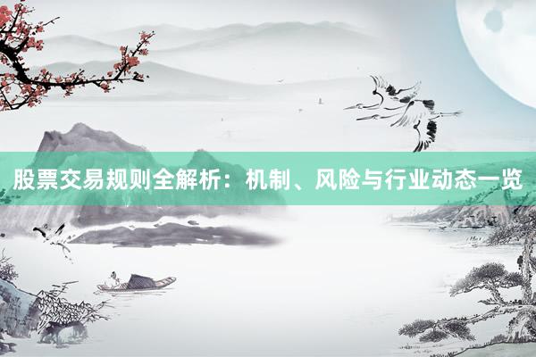 股票交易规则全解析：机制、风险与行业动态一览